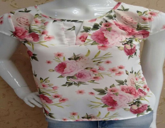 BLUSAS ESTAMPA FLORAL - Branco