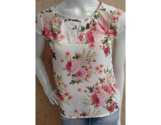 BLUSAS ESTAMPA FLORAL - Branco