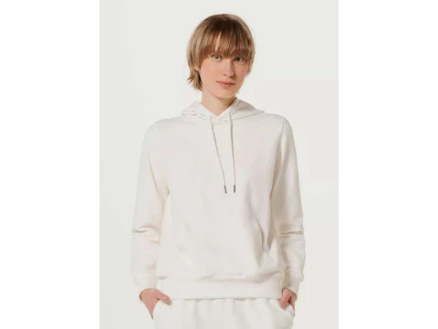 BLUSÃO FEMININO COM CAPUZ HERING 060N - Off white