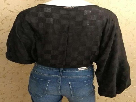 BODY DECOTE EM V TRAÇADO MORENA ROSA 104727 - Preto
