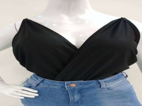 BODY DECOTE FRONTAL COM TRASNÇADO TRASEIRO V BM - Preto