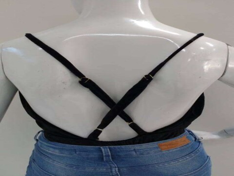 BODY DECOTE FRONTAL COM TRASNÇADO TRASEIRO V BM - Preto