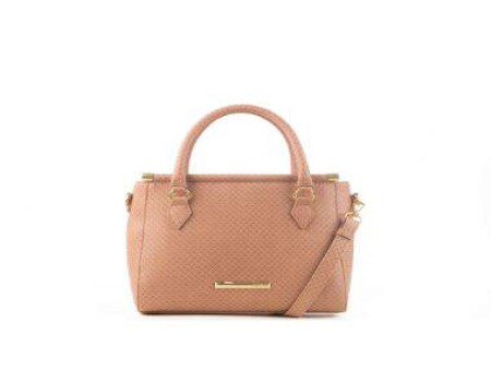 BOLSA MÉDIA CROCO ALÇA LATERAL RAFHITTY 28.13114 - Rosa
