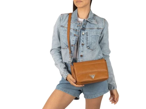 BOLSA MÉDIA TRANSVERSAL RAFITTHY 28.24189A - Caramelo