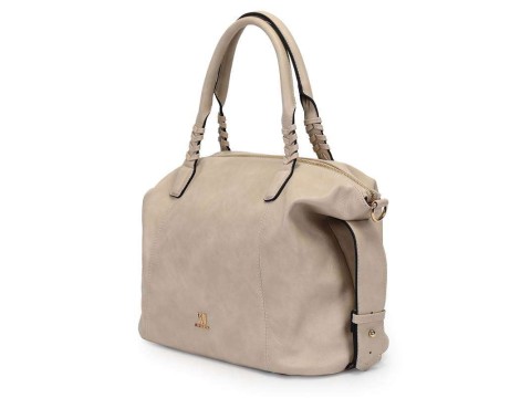 BOLSA SATCHEL C/ DETALHE NAS ALÇAS WJ 46057 - Off white