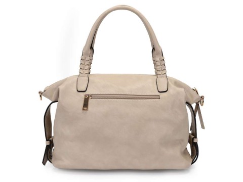 BOLSA SATCHEL C/ DETALHE NAS ALÇAS WJ 46057 - Off white