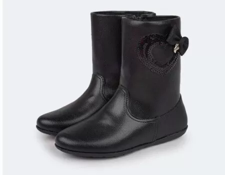 BOTA CANO ALTO JUJUBA COM LAÇO PAMPILI 367138 - Preto