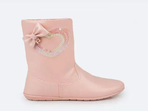 BOTA CANO ALTO JUJUBA COM LAÇO PAMPILI 367138 - Rosa