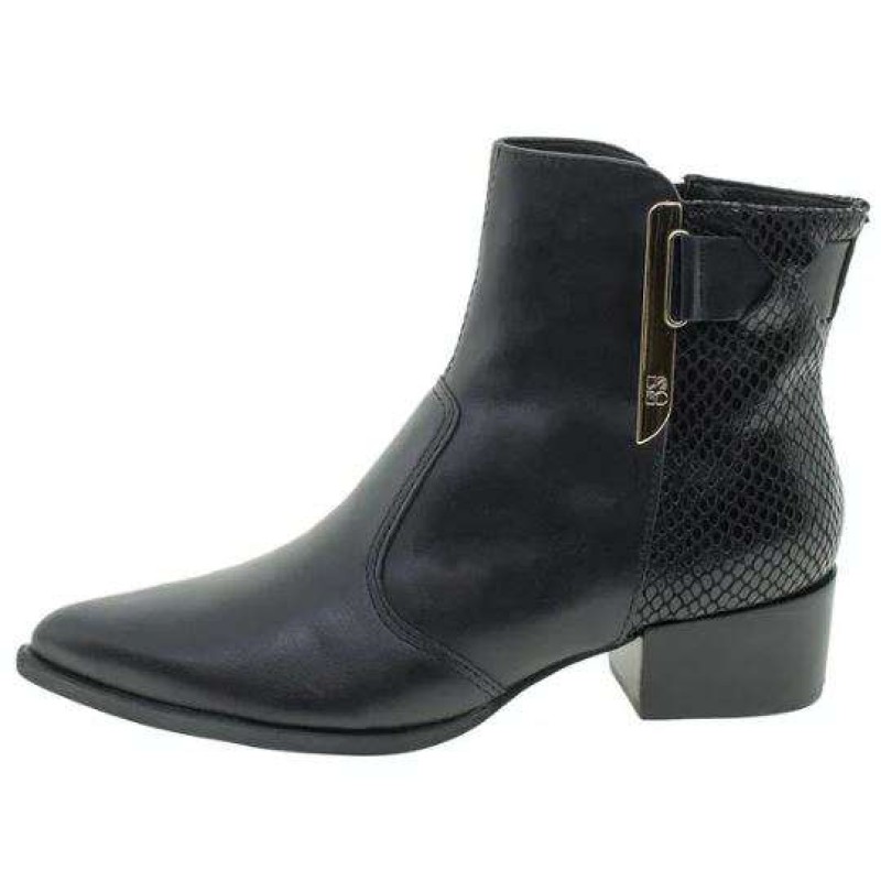 botas bico fino cano curto