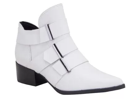 BOTA CANO BAIXO EM COURO BOTTERO 301401 - Branco