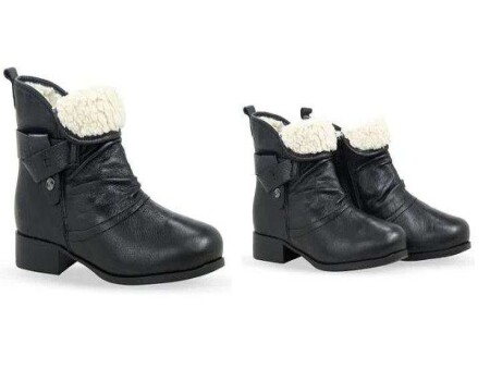 BOTA CANO BAIXO PELUCIADA BOTTERO 335401 - Preto