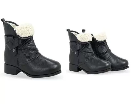 BOTA CANO BAIXO PELUCIADA BOTTERO 335401 - Preto