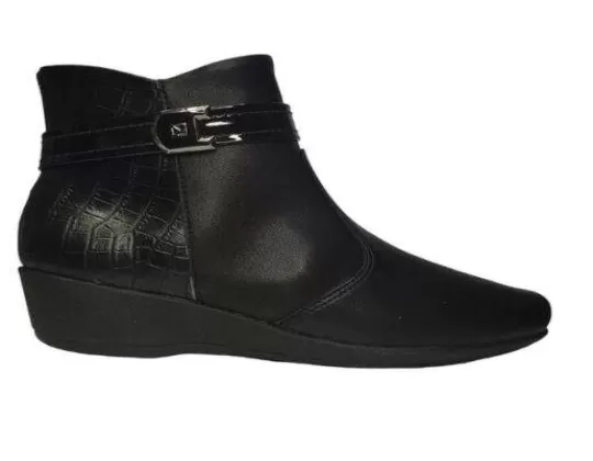 BOTA CANO CURTO ANABELA PICCADILLY 143194 - Preto