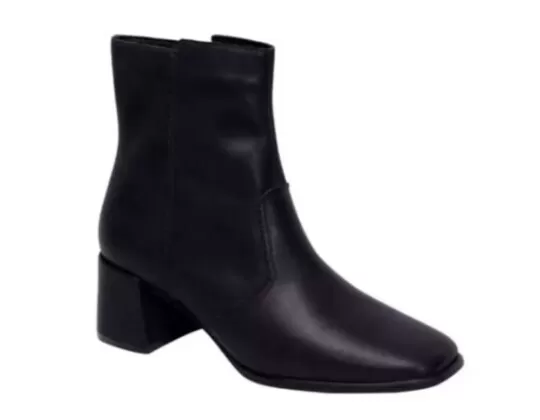 BOTA CANO CURTO LISA SALTO BLOCO BOTTERO 362601 - Preto