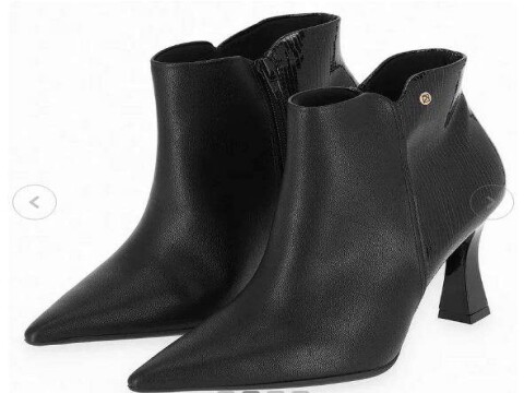 BOTA CANO CURTO SALTO ALTO PICCADILLY 749037 - Preto