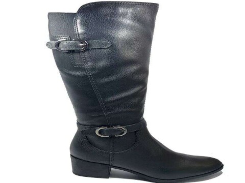 BOTA CANO LONGO MILITAR COM FIVELAS BOTTERO 299504 - Preto