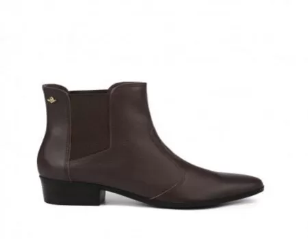 BOTA CHELSEA CRAVO E CANELA 143907 - Marrom