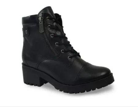 BOTA COTURNO COM ZIPER COURO BOTTERO 315901 - Preto