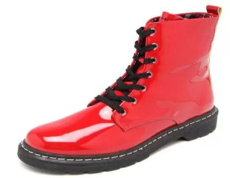 BOTA COTURNO CRAVO E CANELA 85635-3 - Vermelho