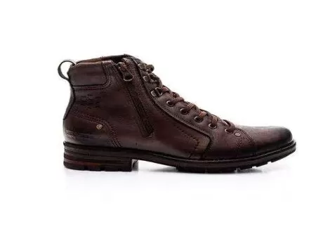 BOTA COTURNO EM COURO MASCULINA PEGADA 181310-02 - Marrom