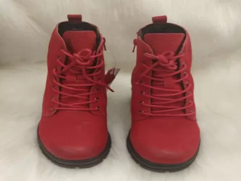 BOTA COTURNO EM COURO NOBUCK ANGUS BOTTERO 301201 - Vermelho