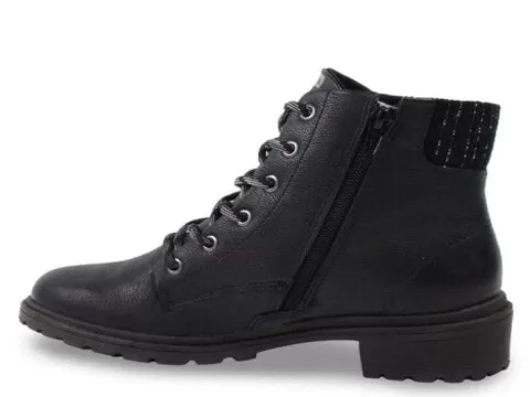 BOTA COTURNO SALTO BAIXO COMFORTFLEX 21-75301 - Preto