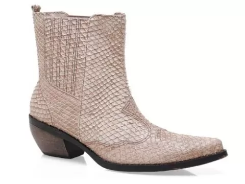 BOTA COUNTRY CRAVO E CANELA 85402 Bege Delabela