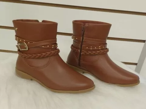 BOTA INFANTIL CANO MÉDIO SAFIRA PAMPILI 279.073 - Caramelo