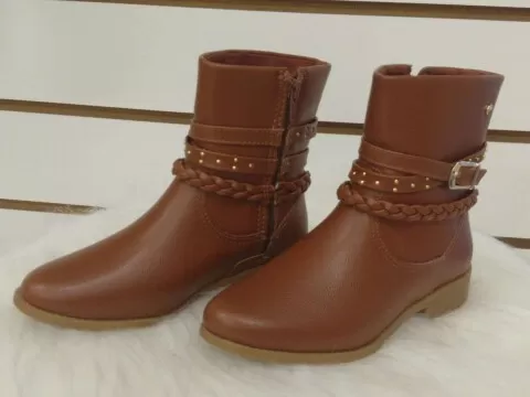 BOTA INFANTIL CANO MÉDIO SAFIRA PAMPILI 279.073 - Caramelo