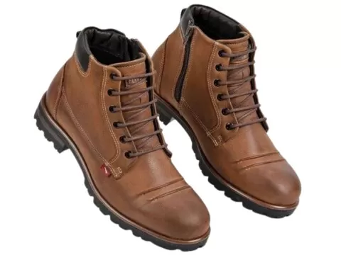 BOTA MASCULINA COURO FERRACINI COMPASS 8839-620D - Marrom