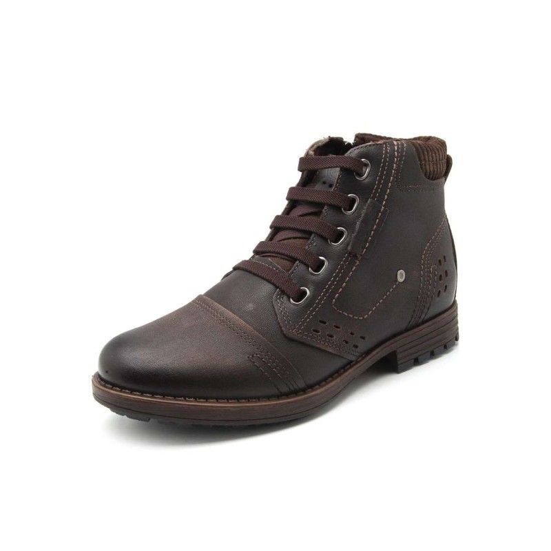 bota masculina café