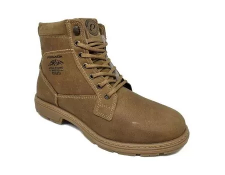 BOTA MASCULINA EM COURO PULL UP PEGADA 181692-03 - Caramelo