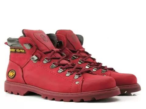 BOTA EM COURO WORKER CLASSIC WEST COAST 5790 - Vermelho