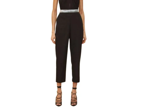 CALÇA ALFAIATARIA C/CINTO MORENA ROSA 118418 - Preto