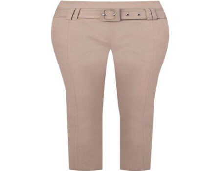 CALÇA ALFAIATARIA COM CINTO SEIKI 450103 - Bege