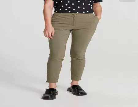 CALÇA FEMININA EM TECIDO HERING K0VU - Verde