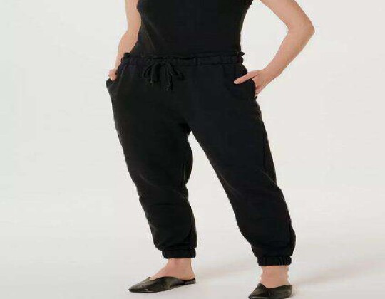 CALÇA FEMININA JOGGER EM MOLETOM HERING 05Z5 - Preto