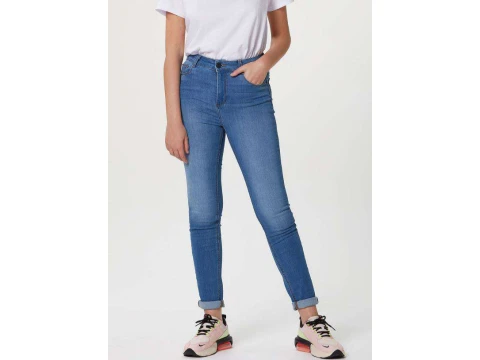 CALÇA FEMININA SUPER SKINNY JEANS HERING KZF4 - Jeans claro