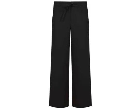 CALÇA RETA VISCOSE MISTA C/ AMARRAÇÃO SEIKI 550314 - Preto