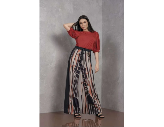 CALÇA SUBLIMADA PANTALONA ELEGANCE 021502 - Preto