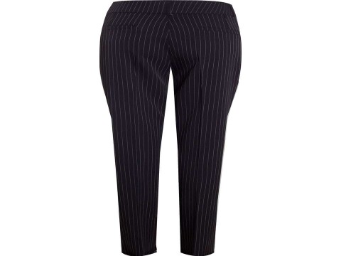 CALÇA ALFAIATARIA RISCA DE GIZ COM CINTO NITROGEN 350288 - Preto