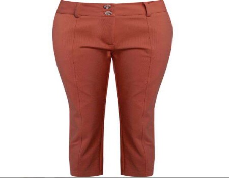 CALÇA CIGARRETE COTTON DOUBLE SEIKI 750127 - Caramelo