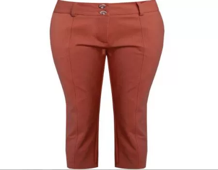 CALÇA CIGARRETE COTTON DOUBLE SEIKI 750127 - Caramelo