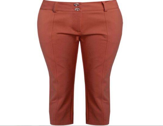 CALÇA CIGARRETE COTTON DOUBLE SEIKI 750127 - Caramelo