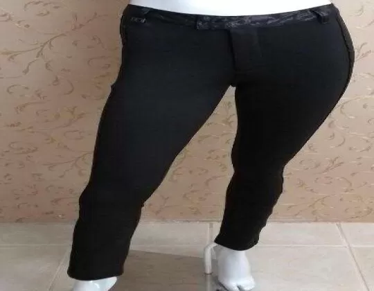 CALÇA CÓS DETALHADO MARIA VALENTINA 102770 - Preto