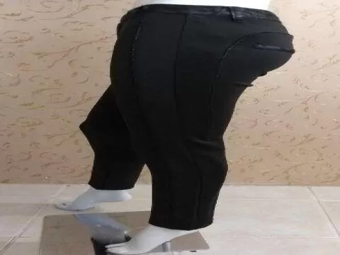 CALÇA CÓS DETALHADO MARIA VALENTINA 102770 - Preto