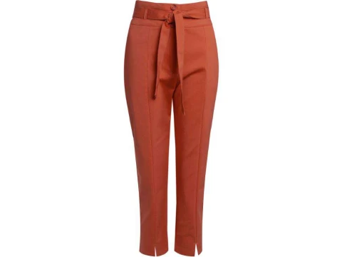 CALÇA COTTON DOUBLE COM FAIXA SEIKI 650420 - Caramelo