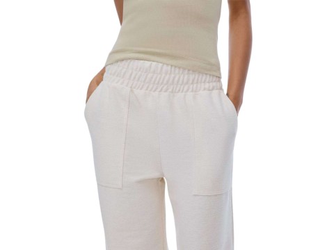 CALÇA EM ALGODÃO FEM HERING KHTD - Cru