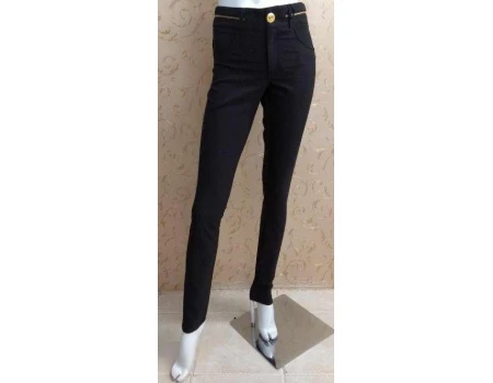 CALÇA FEMININA COM ZÍPER NO CÓS PRÉ-ESTRÉIA PI6CL14 - Preto