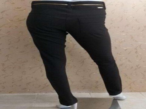 CALÇA FEMININA COM ZÍPER NO CÓS PRÉ-ESTRÉIA PI6CL14 - Preto